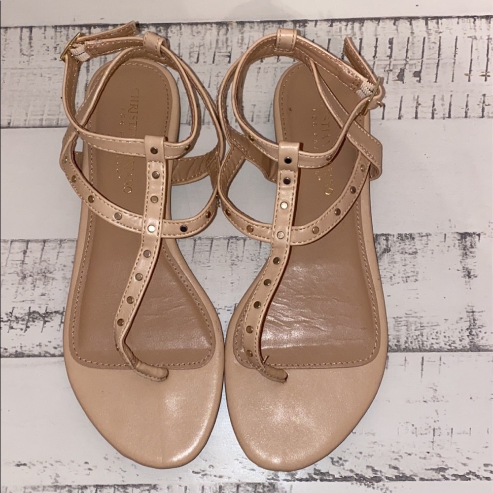 Light Pink Studded Sandals